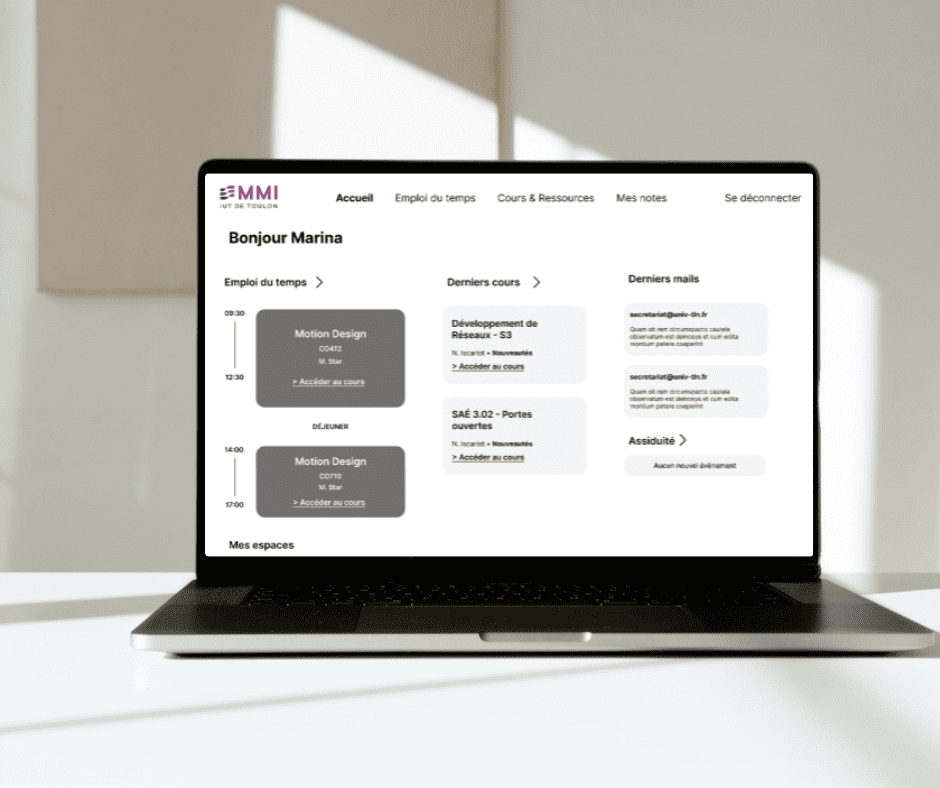 Intranet étudiant